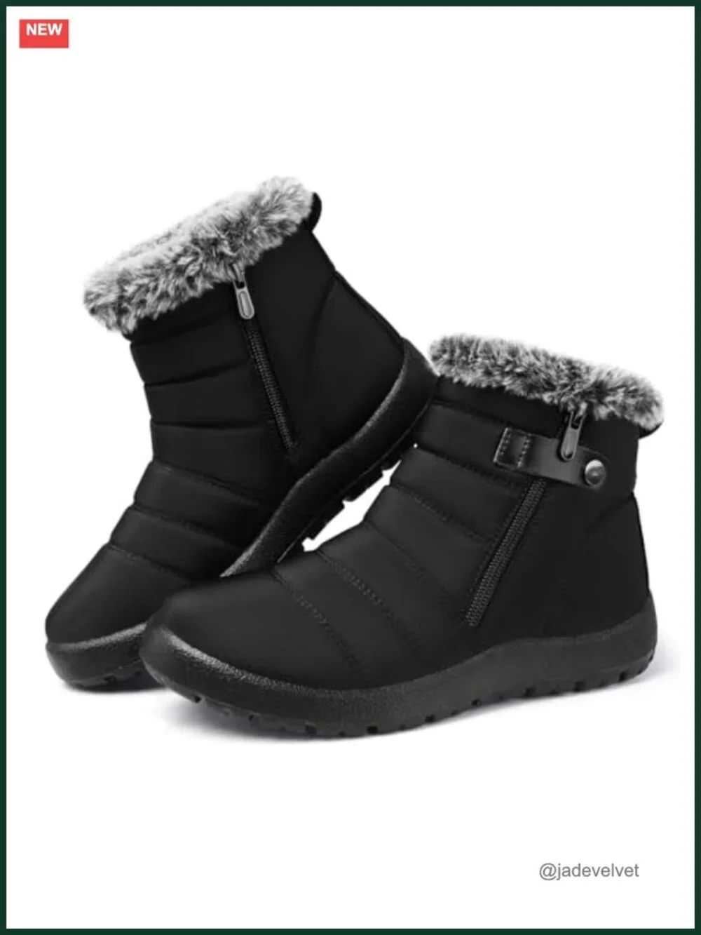 Women's Winter Snow Boots Waterproof Warm Faux Fur Lined Non Slip Outdoor